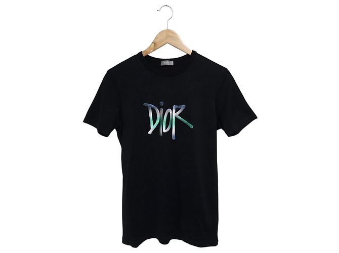 Dior T-Shirt mit kurzen Ärmeln Schwarz