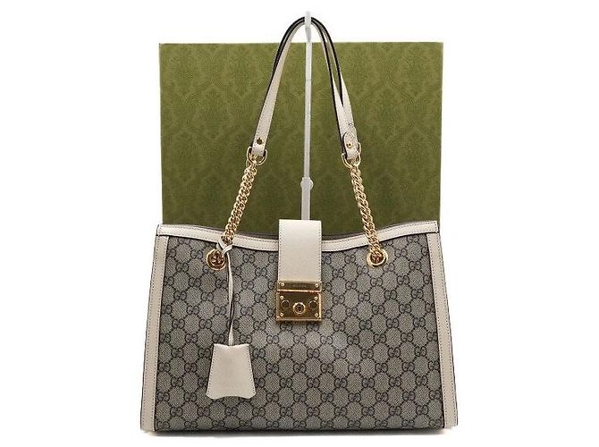 Gucci Bolsa de ombro com corrente dourada larga Dourado