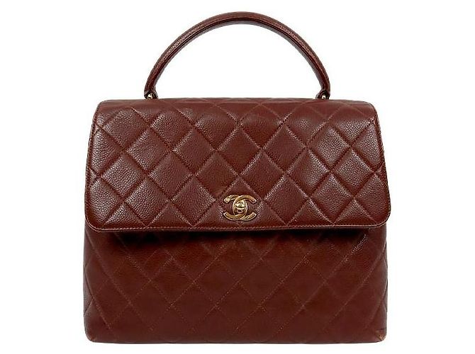 Coco Handle Chanel Borsa Tote Coco con manici marrone