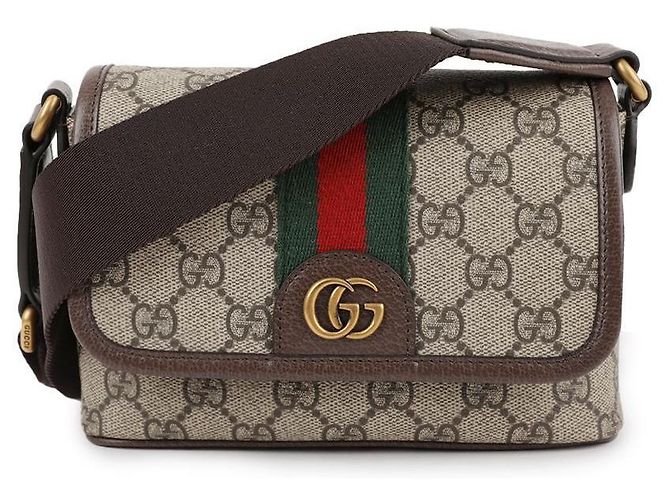 Gucci Borsa a tracolla Ophidia Mini Marrone