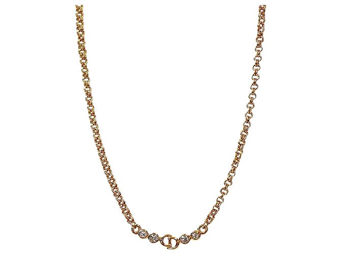 Dior Collana Cubic CD Gold D'oro 