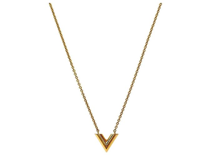 Louis Vuitton Collier Essential Gold Doré