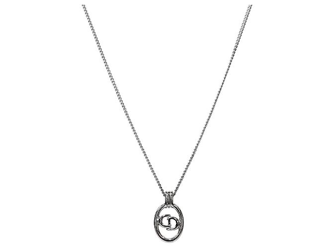 Dior Collana Round CD Silver Argento 