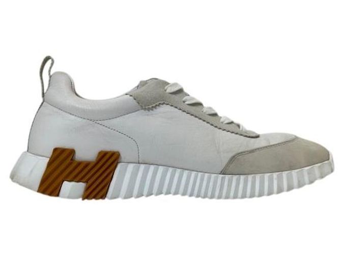 Hermès Bouncing Sneakers Blanc Mesh White Weiß