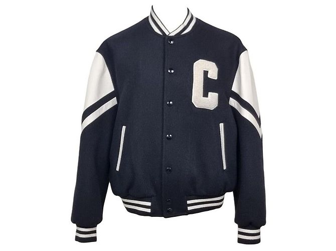 Céline Teddy Jacket Black White
