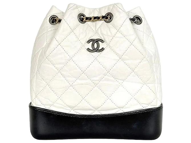 Chanel Gabrielle Small Backpack White Series