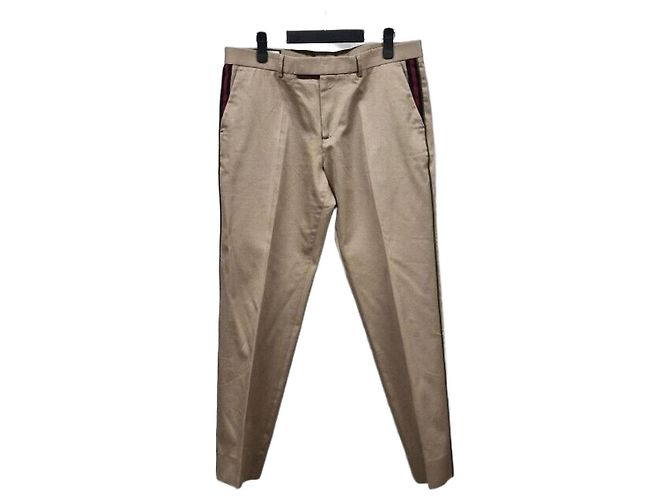 Gucci Detail Web Hose Silber