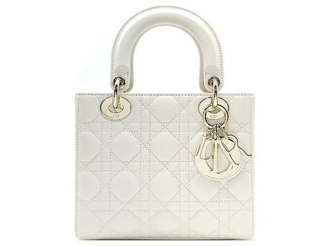Dior Saco Lady Tote Bag Small Latte - Não utilizado Multicor