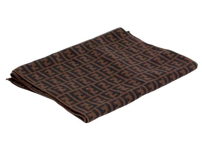 Fendi Sciarpa Juka Marrone 