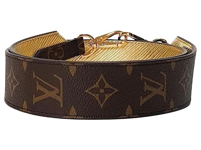Louis Vuitton Alça Monogram Marrom