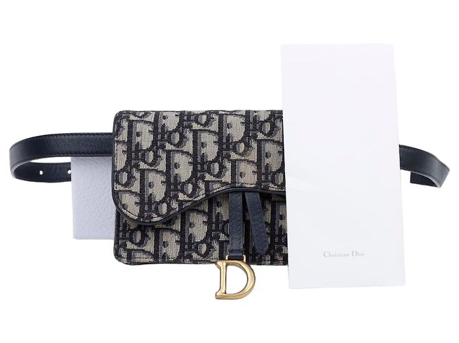 Dior Borsello Cintura Oblique Saddle Blu 
