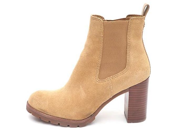 Tory Burch Suede Ankle Boots Brown