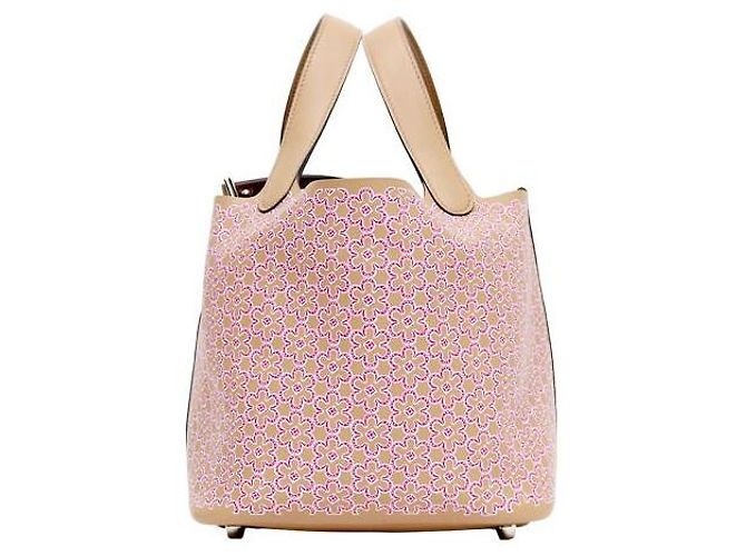 Hermès Saco Picotin Tote Bag Stamp Multicor