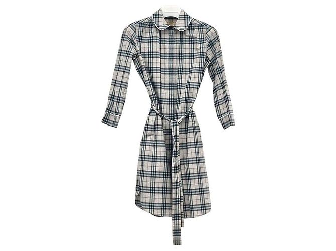 Burberry Camisa de algodão xadrez Multicor