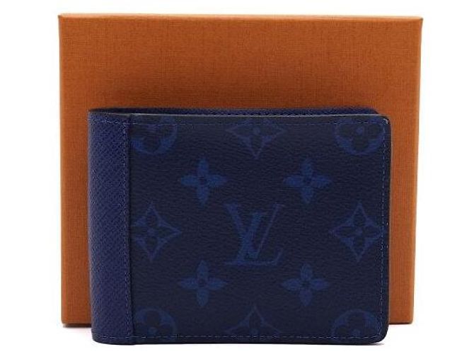 Louis Vuitton Blue Monogram Canvas Multiple Wallet for Men