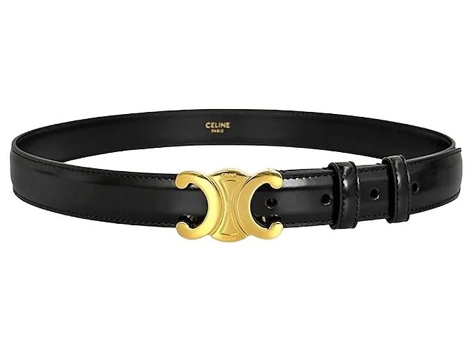 Céline Cinturón Triomphe Black Negro 