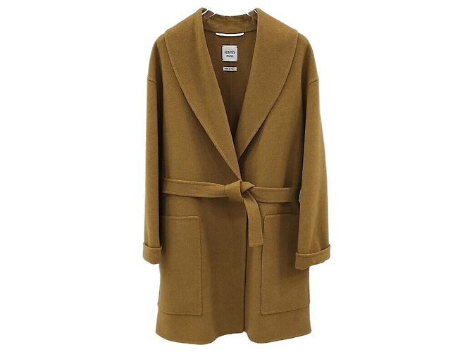 Hermès Inspiration Cashmere Coat Brown