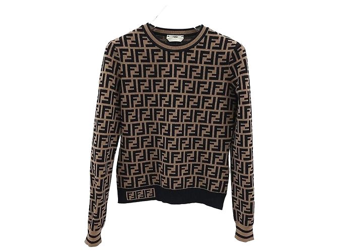 Fendi Motif Strickpullover