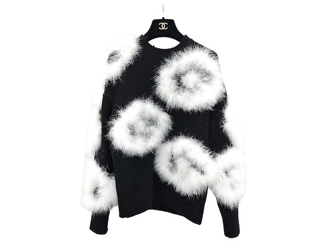 Chanel Runway Kaschmirpullover Silber 