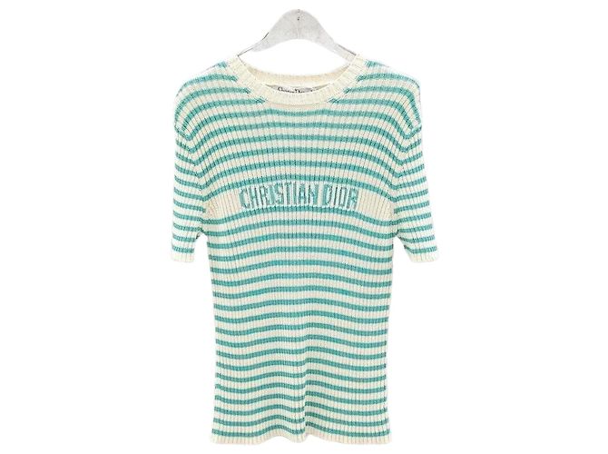 Dior Tejido de manga corta Aquamarine Multicolor 