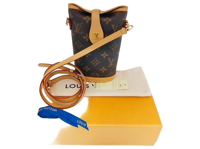 Louis Vuitton Borsa crossbody mini pouch pieghevole Marrone