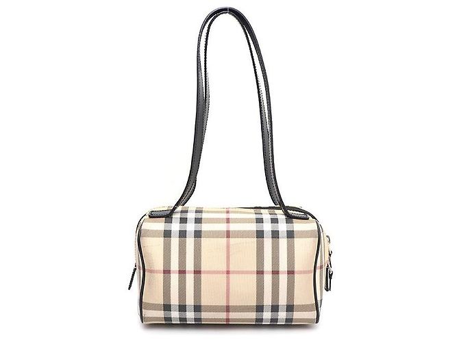Burberry Mini borsa tote e borsa a tracolla Nova Check Marrone 