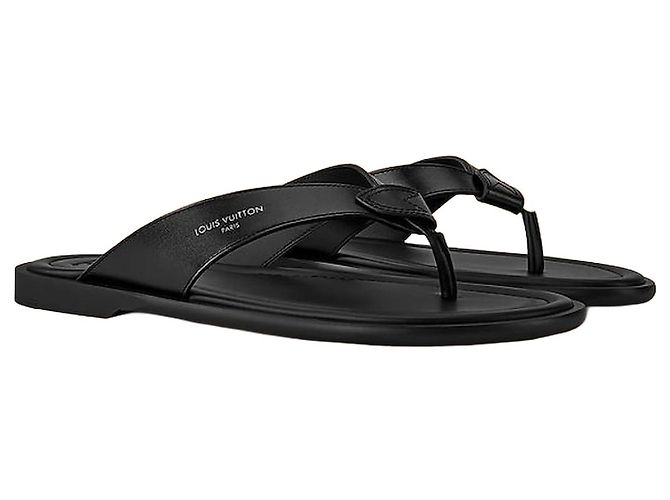 Louis Vuitton Sandali Sunset Thong Black Nero