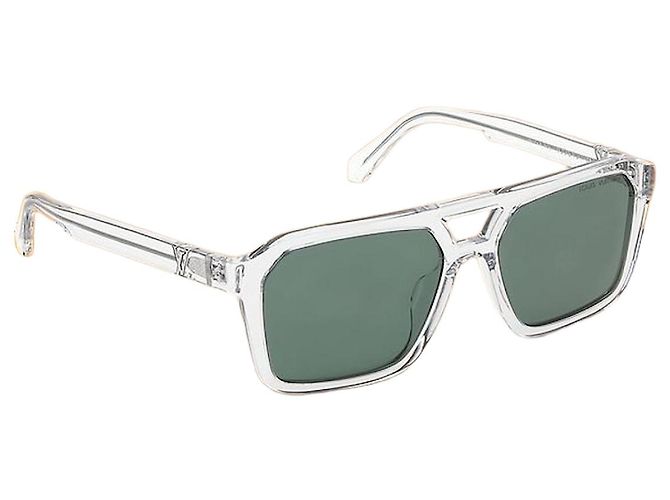 Louis Vuitton Hit Pilot Square Sunglasses Green