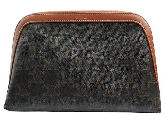 Céline Beauty case Triomphe Marrone 