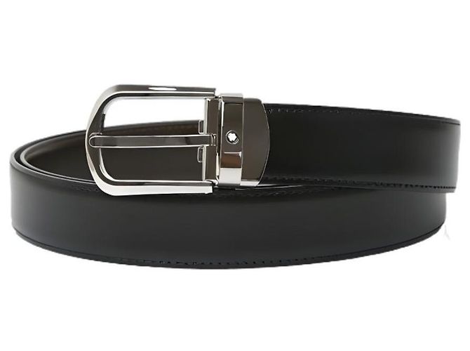 Montblanc Reversible Leather Belt Black Brown