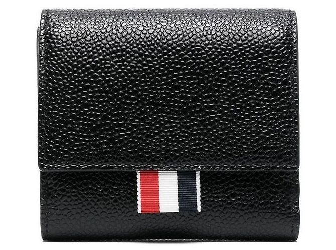 Thom Browne Pebble Grain Leather Wallet Black