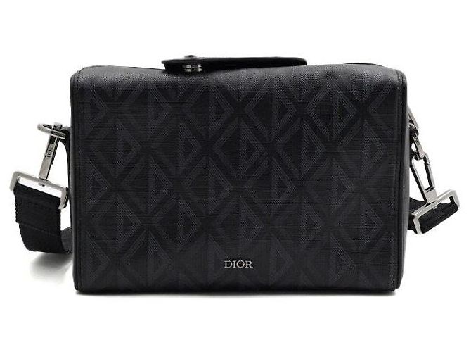 Dior Borsa a tracolla e crossbody Ringo da uomo in canvas CD Diamond nero
