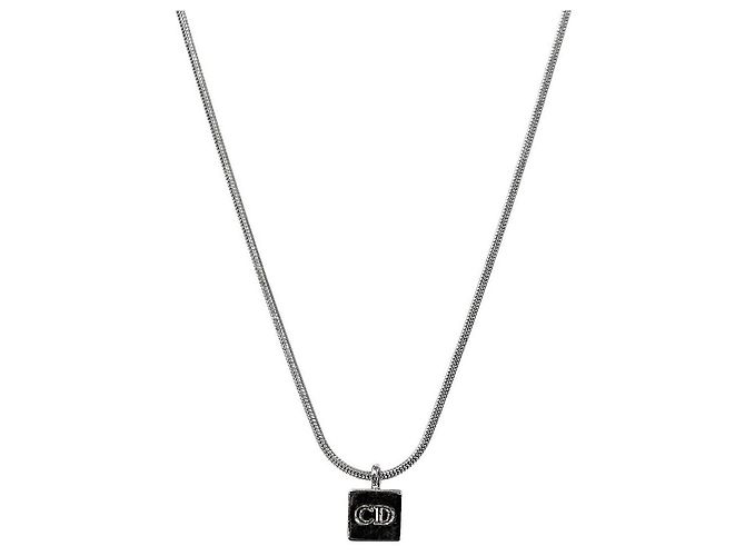 Dior Collana Cube CD Silver Argento 