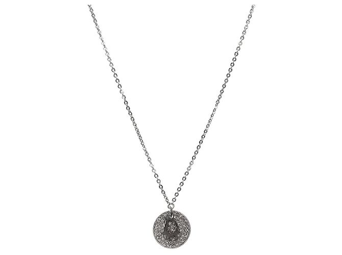 Dior Collana Oblique Argento Rotonda Cubica