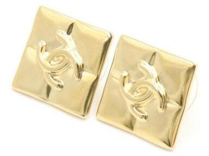 Chanel Orecchini da donna con logo CC dorato D'oro