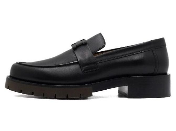 Hermès Mocassini in pelle GREGOIRE Noir Uomo Nero