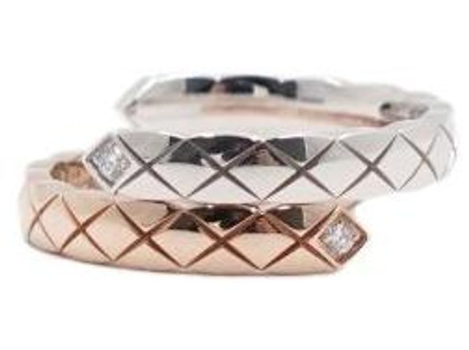 Chanel Anel Small acolchoado COCO CRUSH com diamantes Multicor