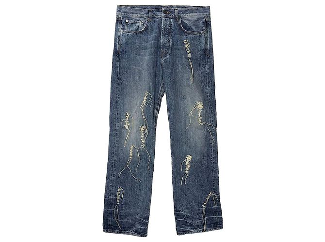 Jacquemus Denim Pants Blue