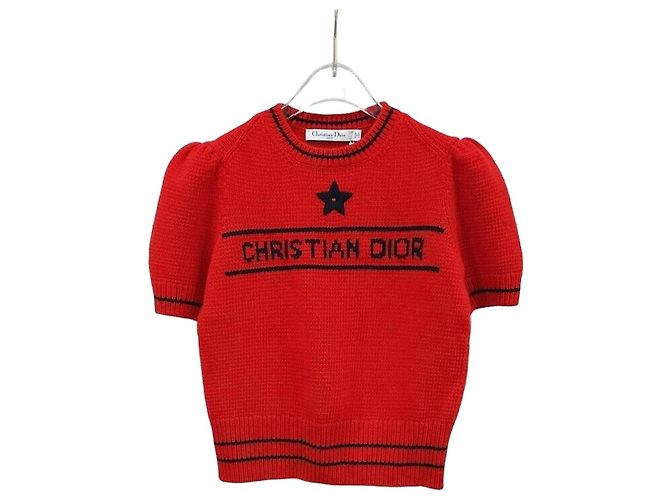 Dior Roter Pullover aus Wolle und Kaschmir