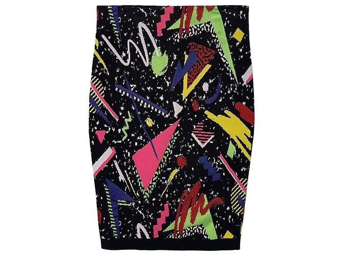 Balmain Gonna Multi Pop Art Nero