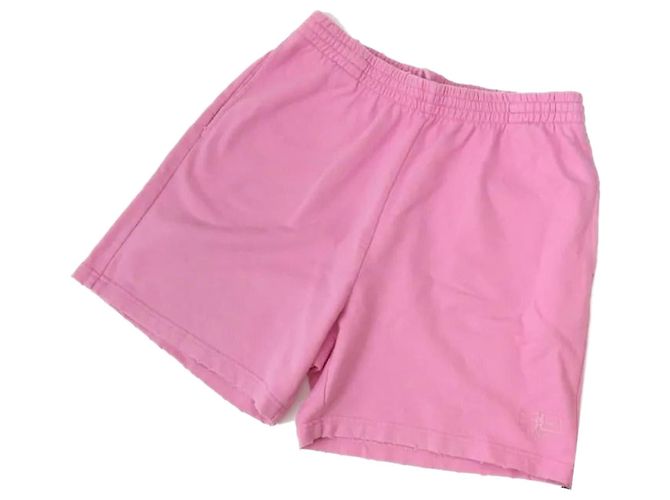 Balenciaga Pantalones cortos de algodón rosa XS