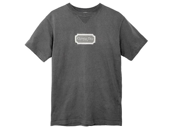 Dior Couture Logo T-Shirt XS Gray Braun