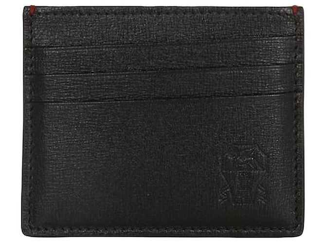 Brunello Cucinelli Classic Leather Black Card Holder