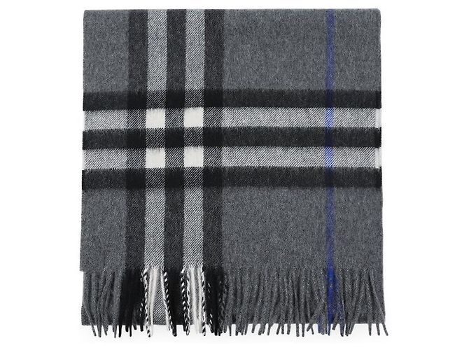 Burberry Cachecol de cashmere xadrez Marrom