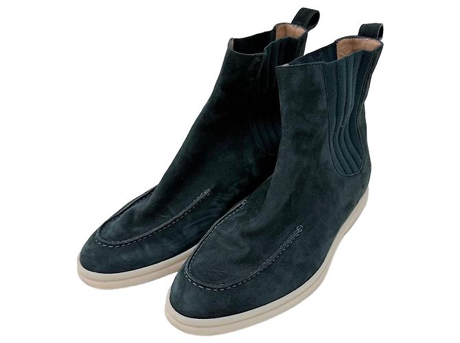 Loro Piana Botas Chelsea de camurça Verde