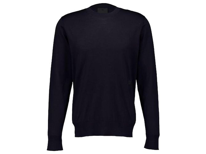 Givenchy Seiden-Baumwoll-Strick mit Logo Schwarz 
