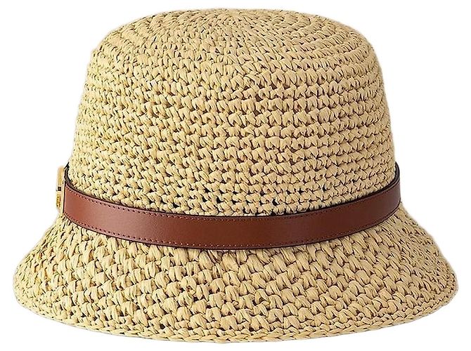 Louis Vuitton Dauphine Raffia Hat Natural Beige Brown