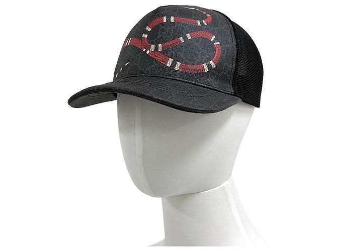 Gucci Supreme Snake Mesh Cap Black Schwarz