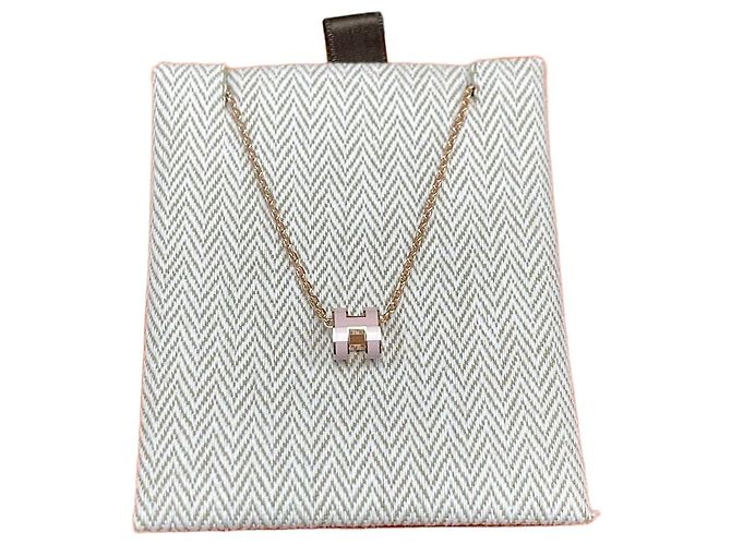 Hermès Collier Mini Pop Rose/Rose Gold 