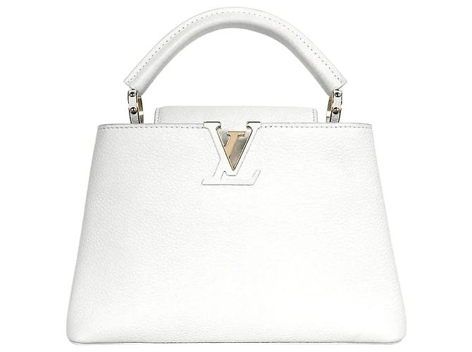 Louis Vuitton mala de ombro Capucines BB Branco
